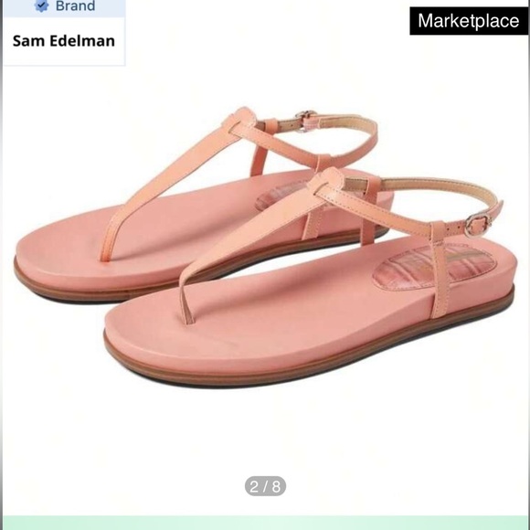 New Sam‎ Edelman Naomi pink sandal 💞 size 8 - Picture 1 of 12